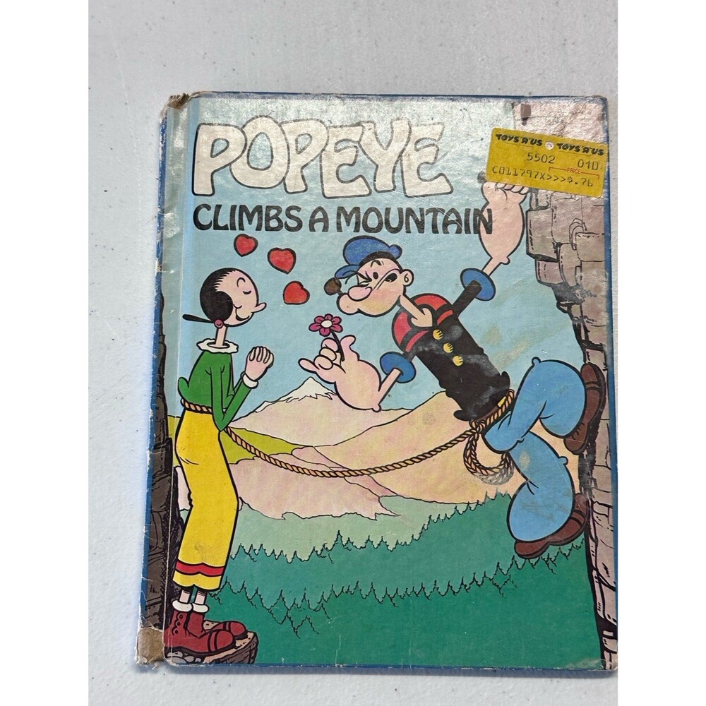 Popeye Climbs a Mountain Wonder Books Vintage Children Book